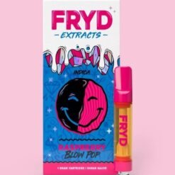Raspberry Blow Pop Fryd Carts – 85% THC – Indica Vape Cartridge